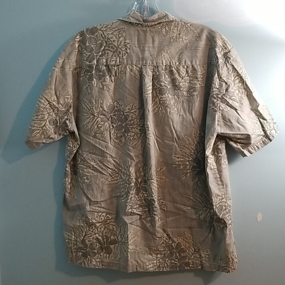 Cooke Street Honolulu mens gray palm leaf shirt XL - Picture 2 of 10